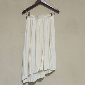 Chic Asymmetrical Cream Yellow Skirt